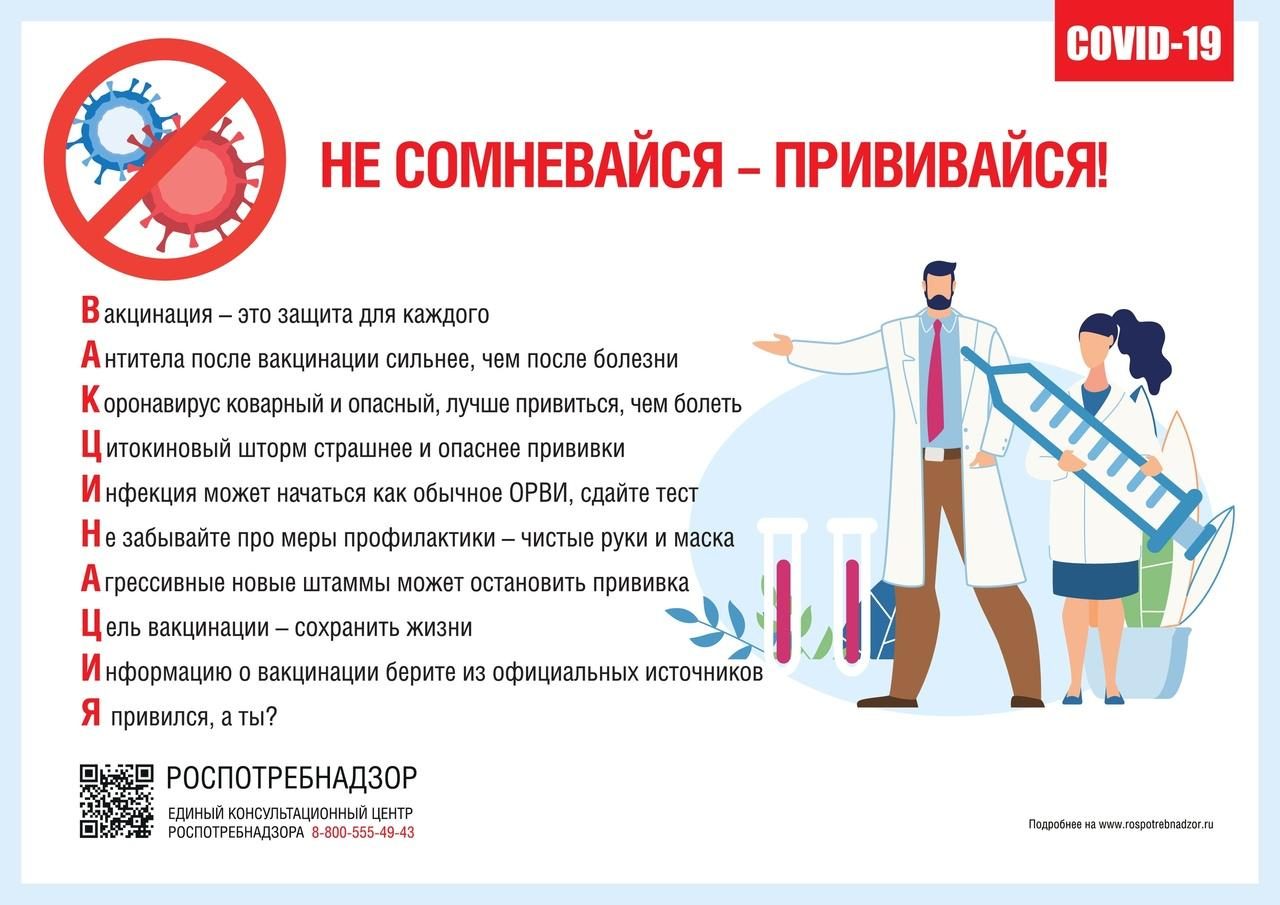 НЕ СОМНЕВАЙСЯ — ПРИВИВАЙСЯ!